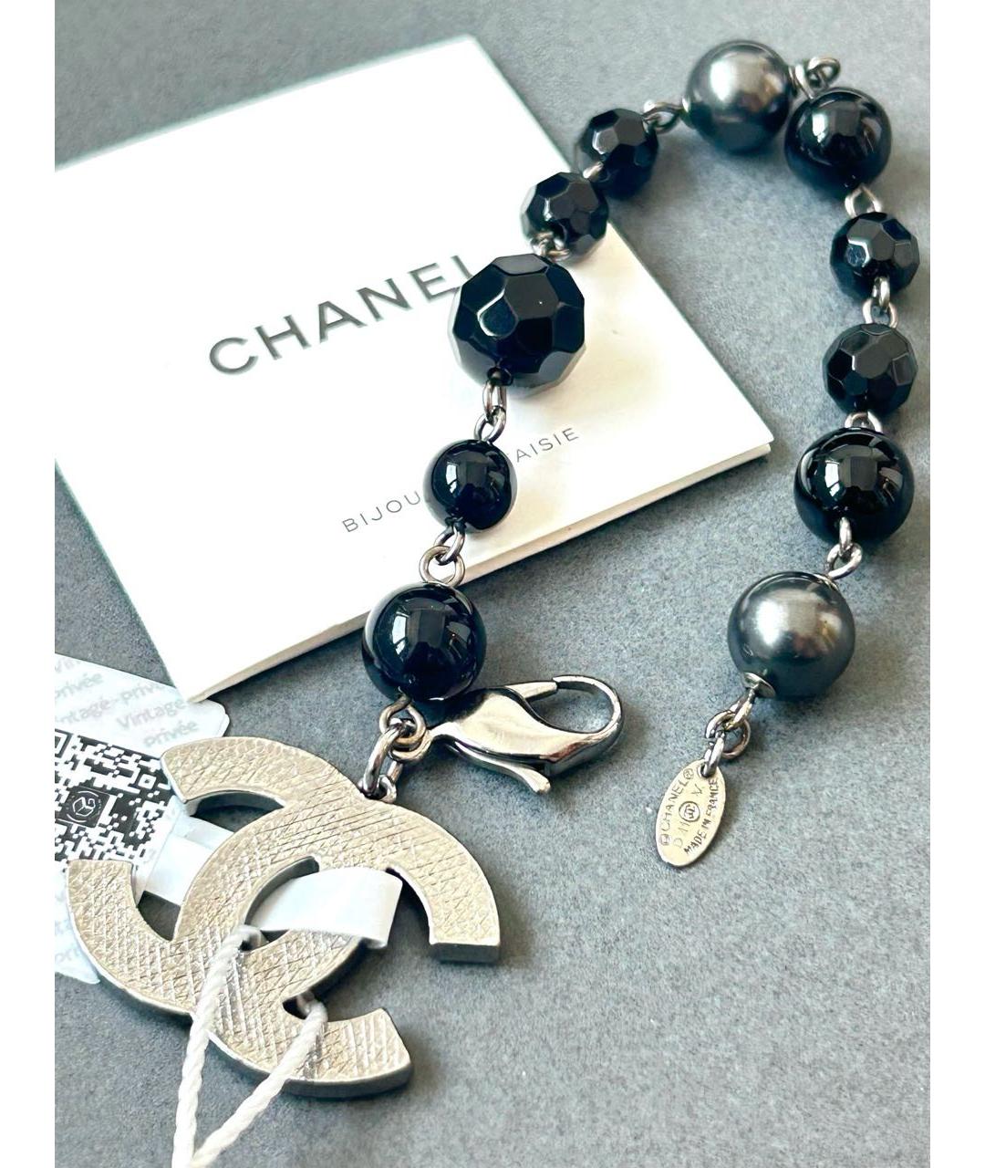CHANEL Черный браслет, фото 8