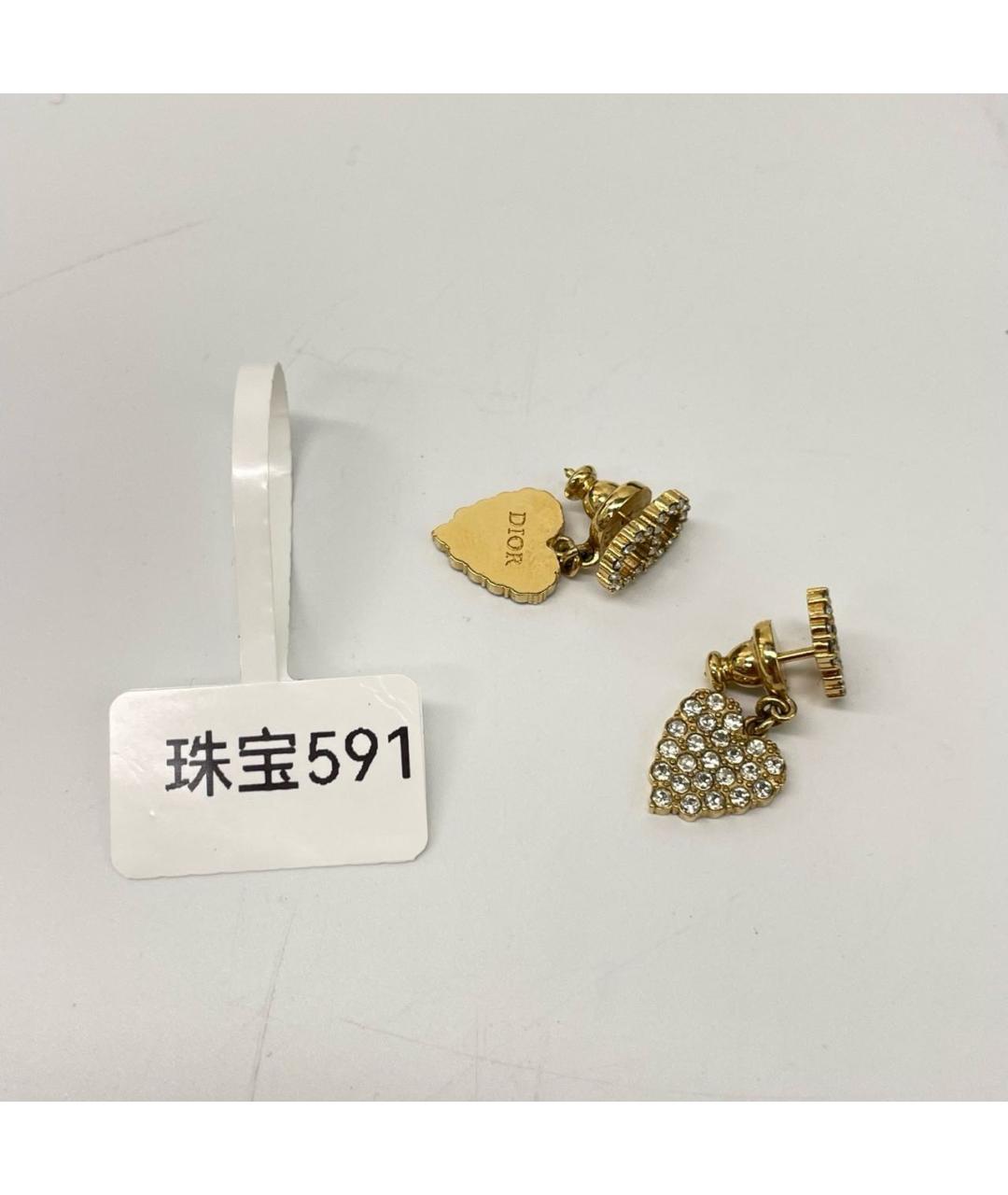 CHRISTIAN DIOR Золотые серьги, фото 3