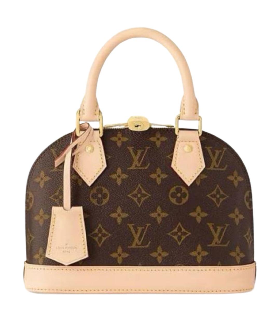 LOUIS VUITTON Коричневая сумка с короткими ручками, фото 1