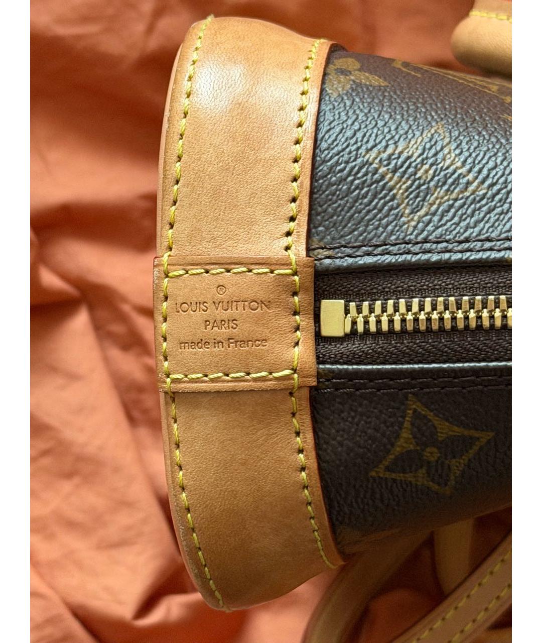 LOUIS VUITTON Коричневая сумка с короткими ручками, фото 6