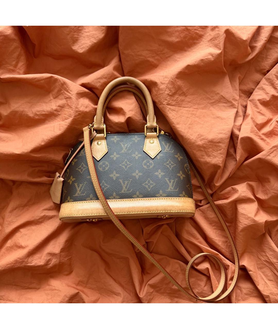 LOUIS VUITTON Коричневая сумка с короткими ручками, фото 2