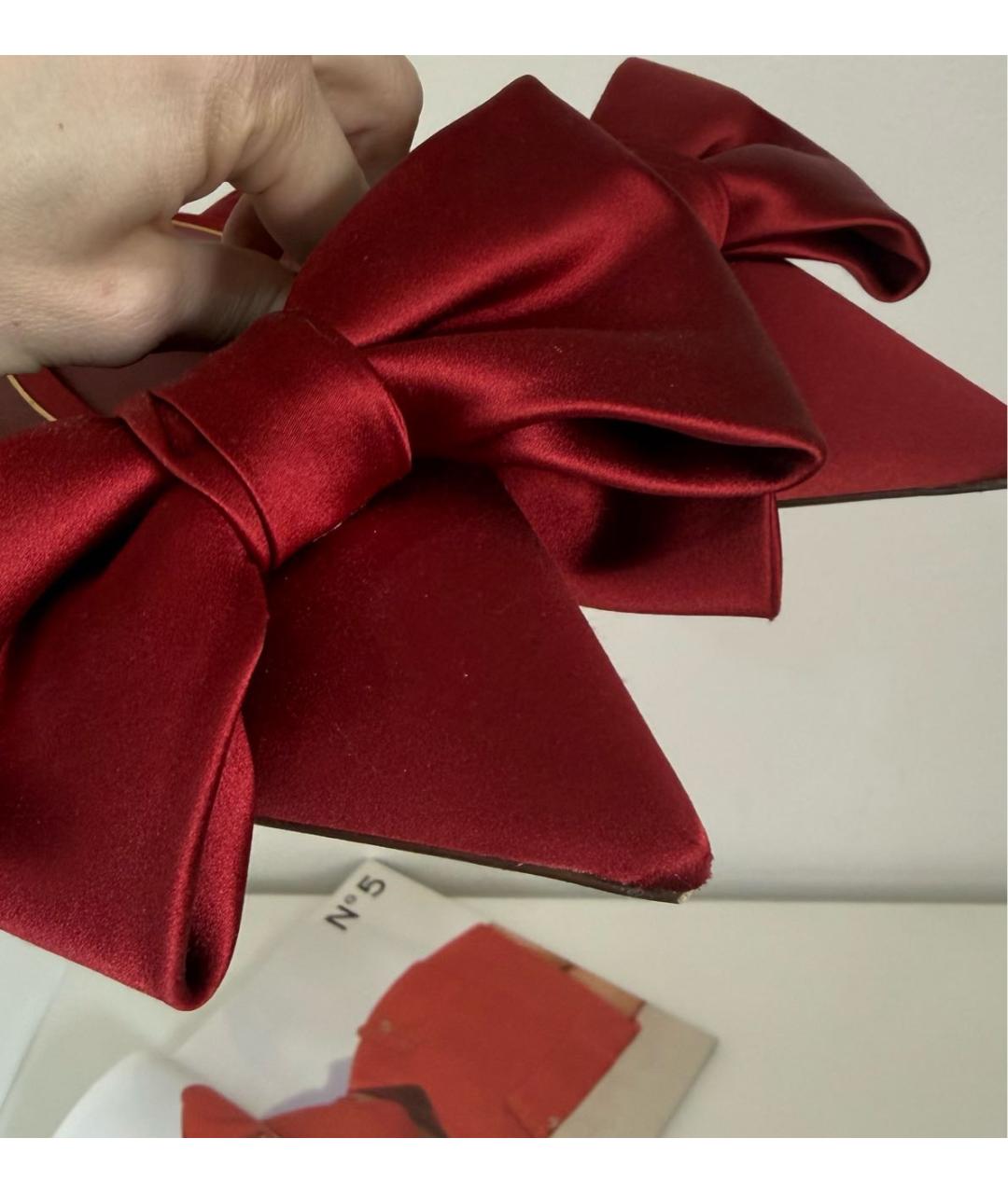 VALENTINO Красные текстильные мюли, фото 4