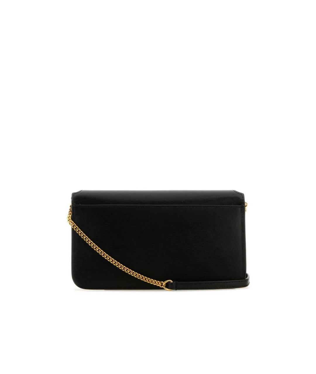 SAINT LAURENT Черная кожаная сумка через плечо, фото 4