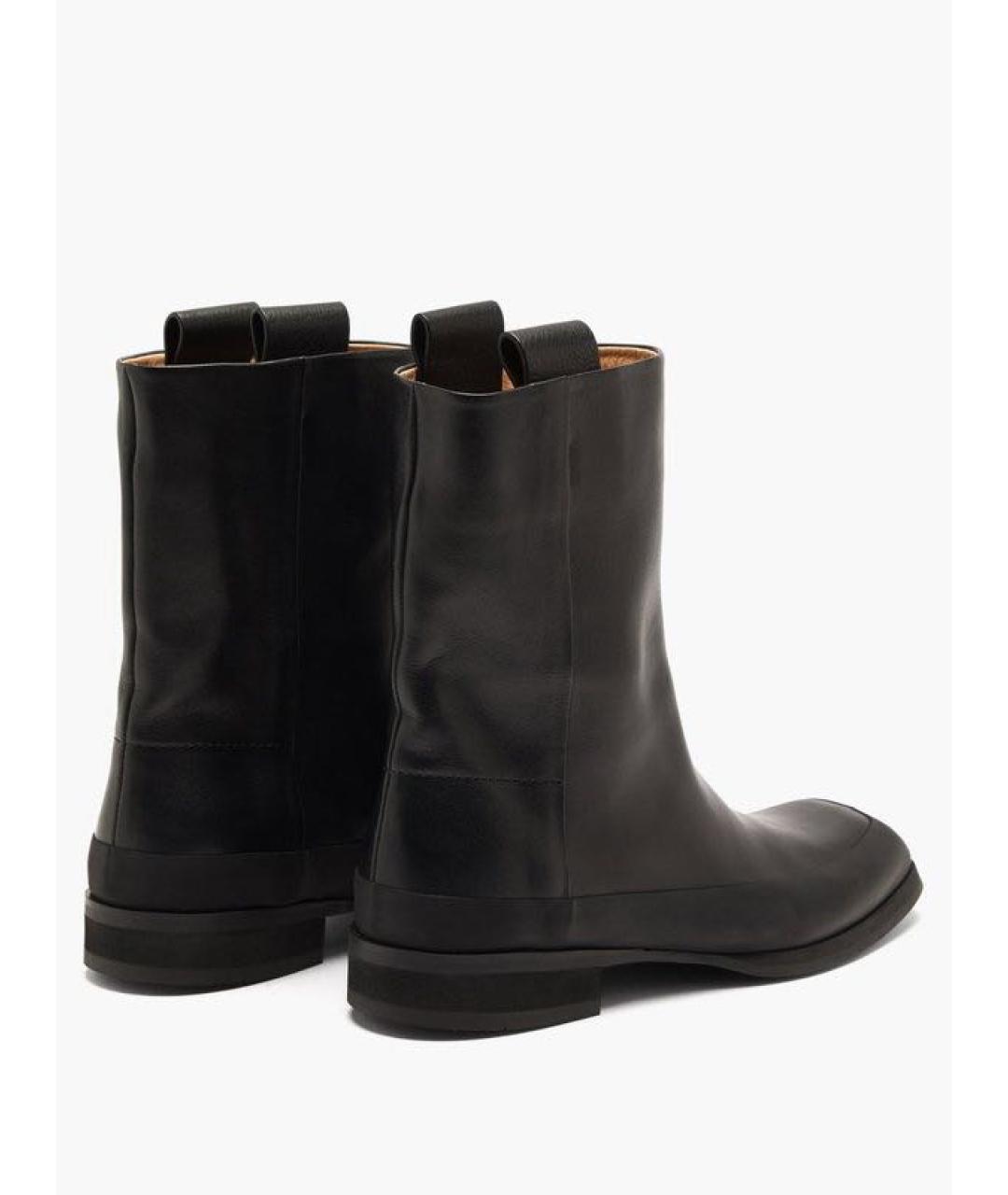 THE ROW Черные кожаные ботинки, фото 2