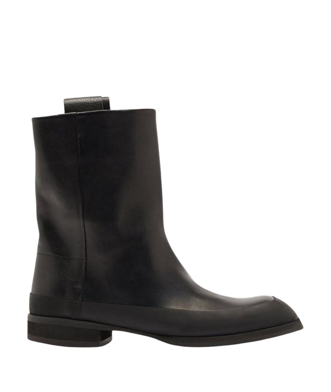 THE ROW Черные кожаные ботинки, фото 1