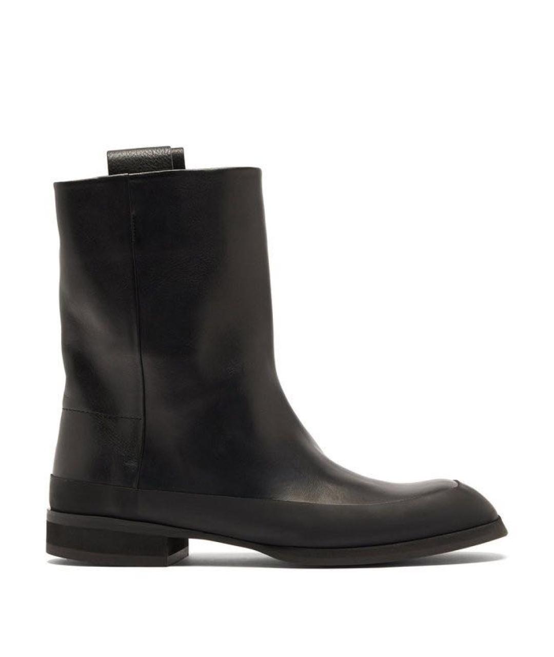 THE ROW Черные кожаные ботинки, фото 7