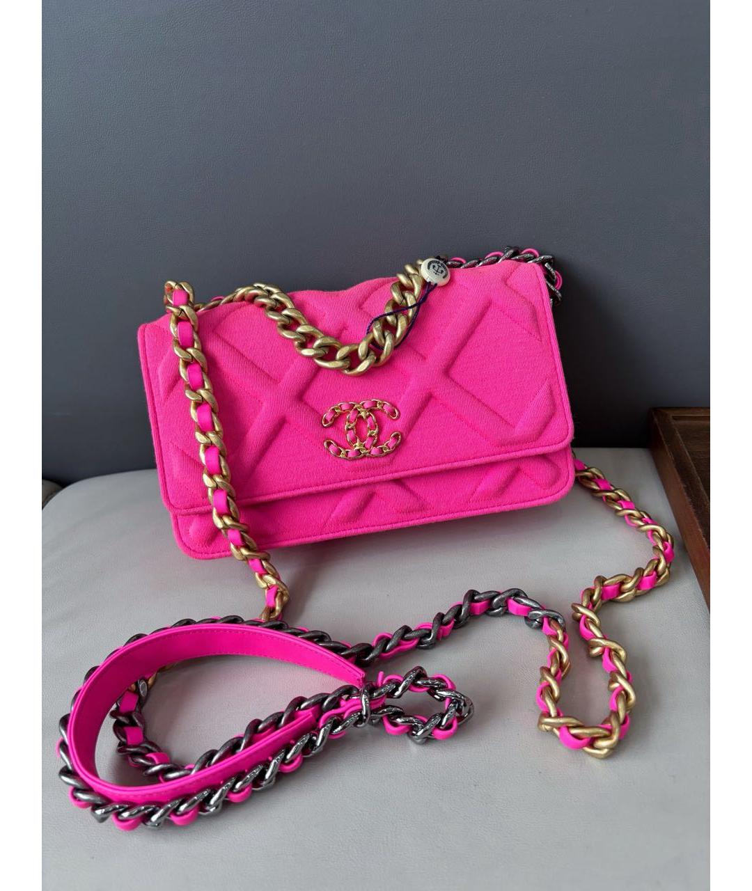 CHANEL Розовая сумка через плечо, фото 8