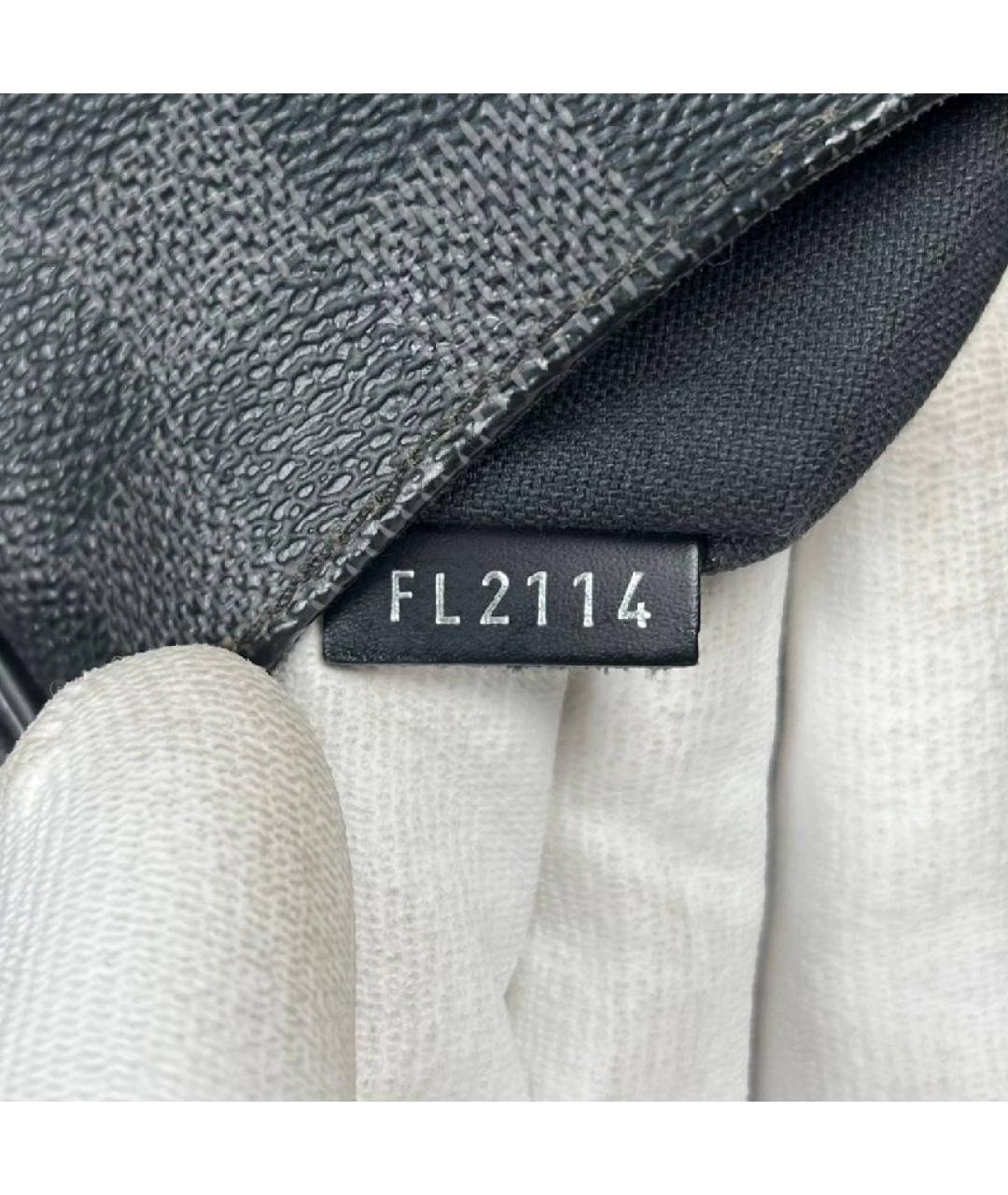 LOUIS VUITTON Черная барсетка, фото 4