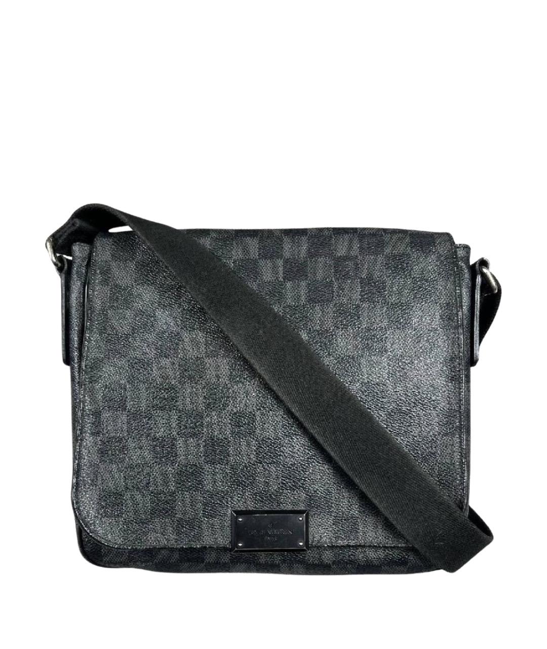 LOUIS VUITTON Черная барсетка, фото 1