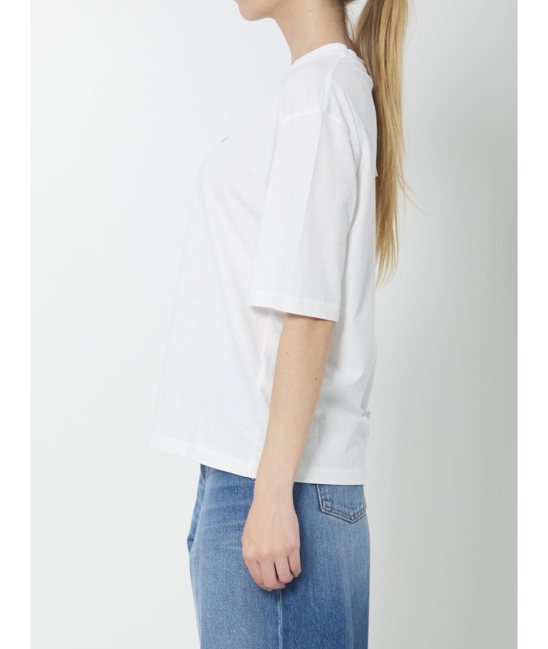 JACQUEMUS Белая хлопковая футболка, фото 3
