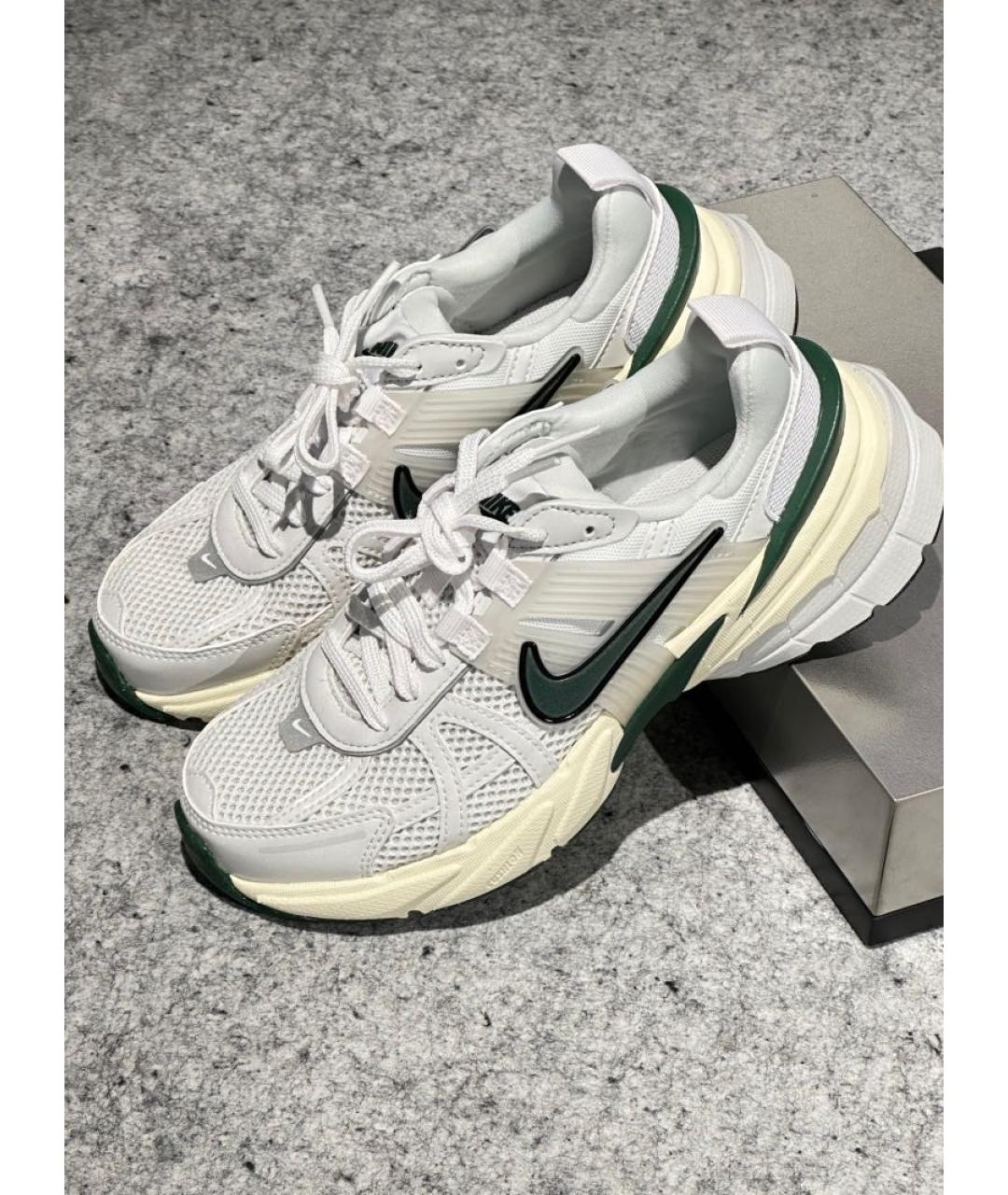 NIKE Белые текстильные кроссовки, фото 4