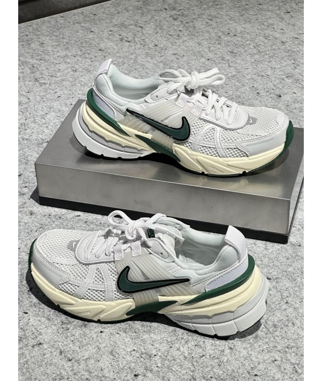 NIKE Белые текстильные кроссовки, фото 2