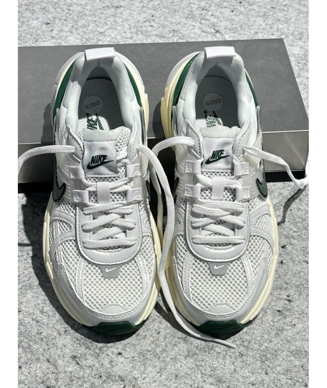 NIKE Белые текстильные кроссовки, фото 5