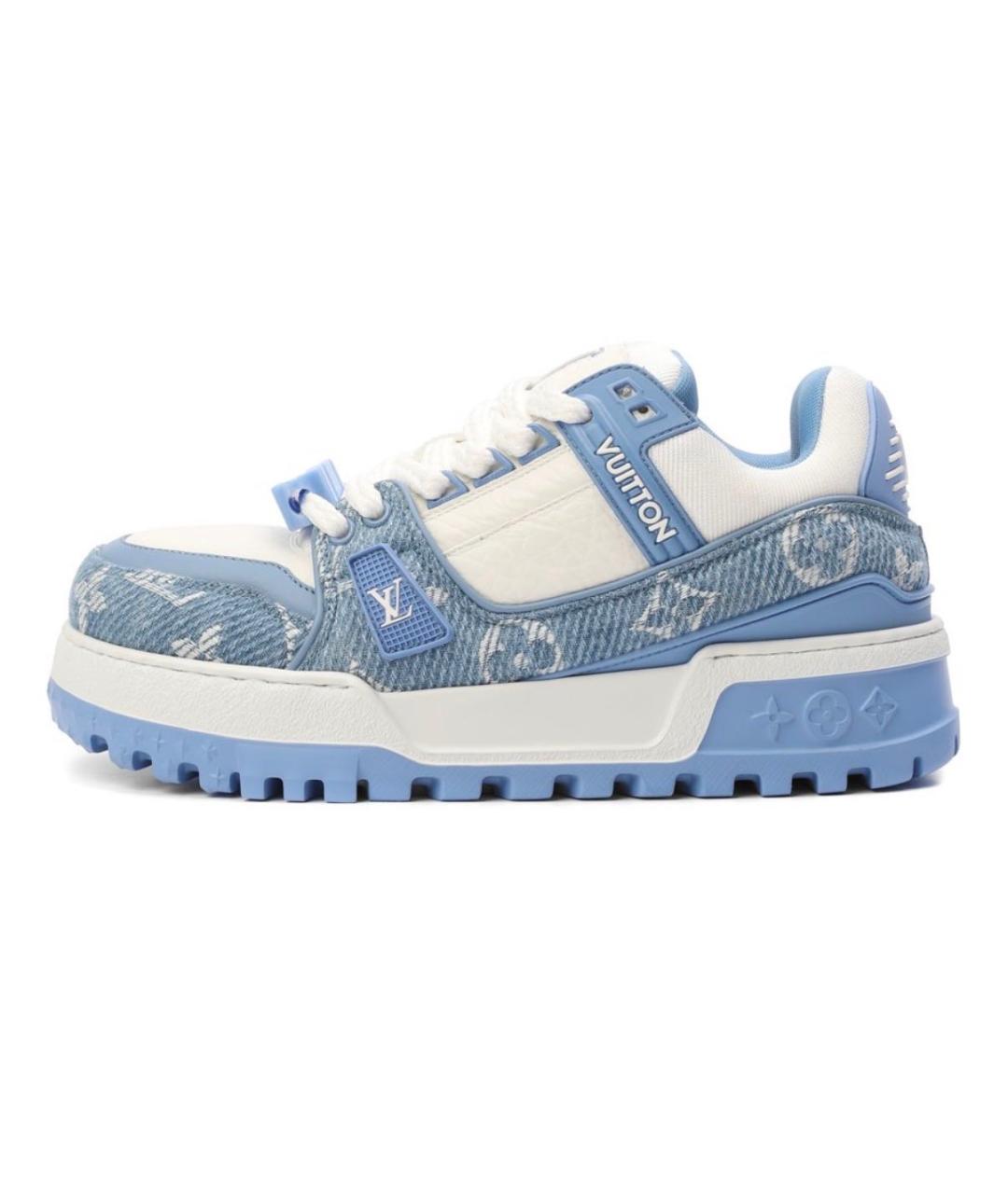 LOUIS VUITTON Голубые кеды, фото 5