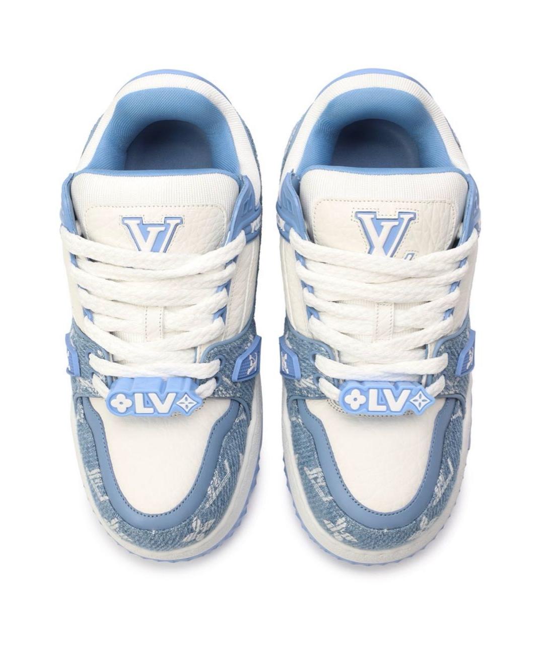 LOUIS VUITTON Голубые кеды, фото 3