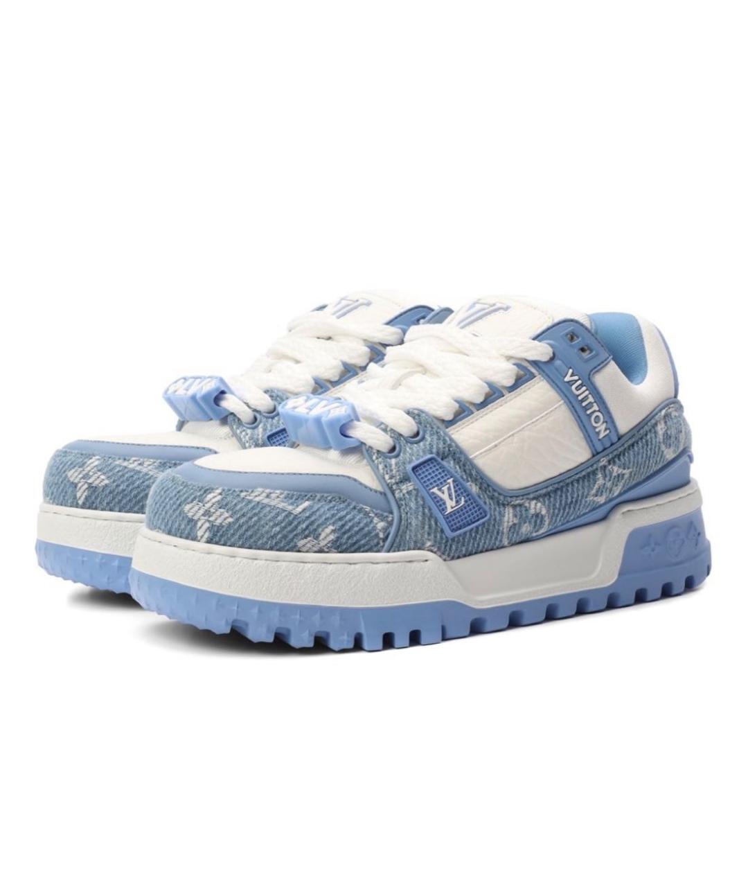 LOUIS VUITTON Голубые кеды, фото 2