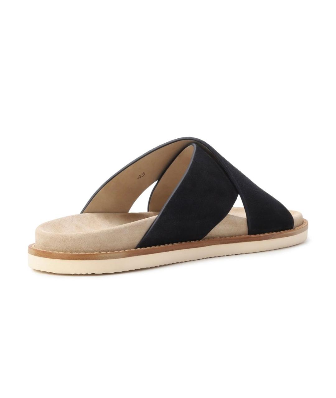 BRUNELLO CUCINELLI Мульти кожаные шлепанцы, фото 4