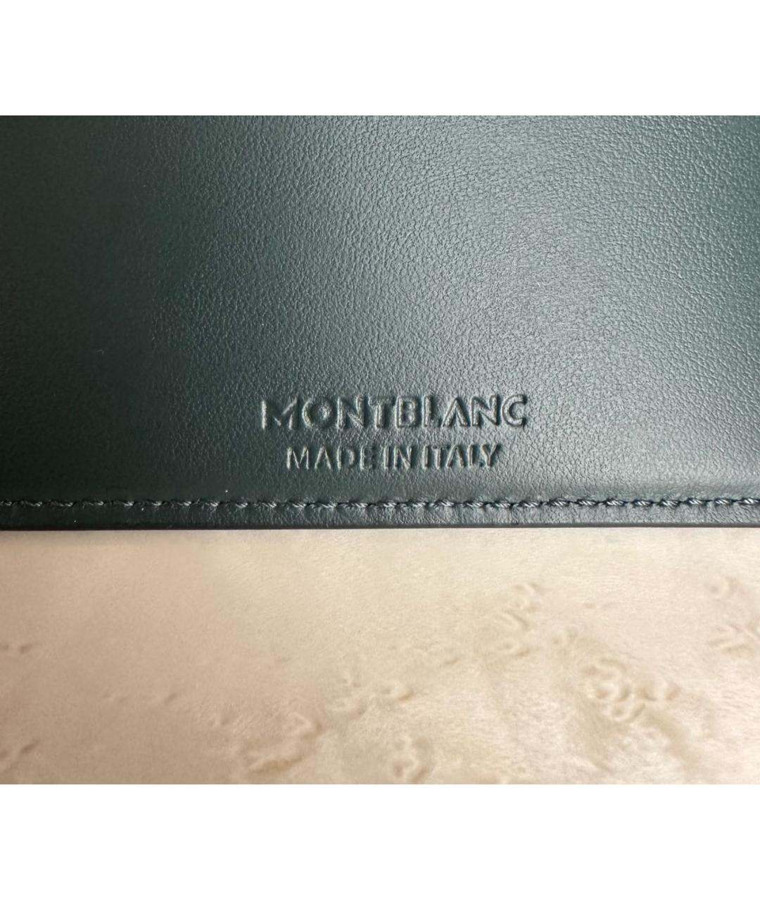 MONTBLANC Зеленый кожаный кардхолдер, фото 6