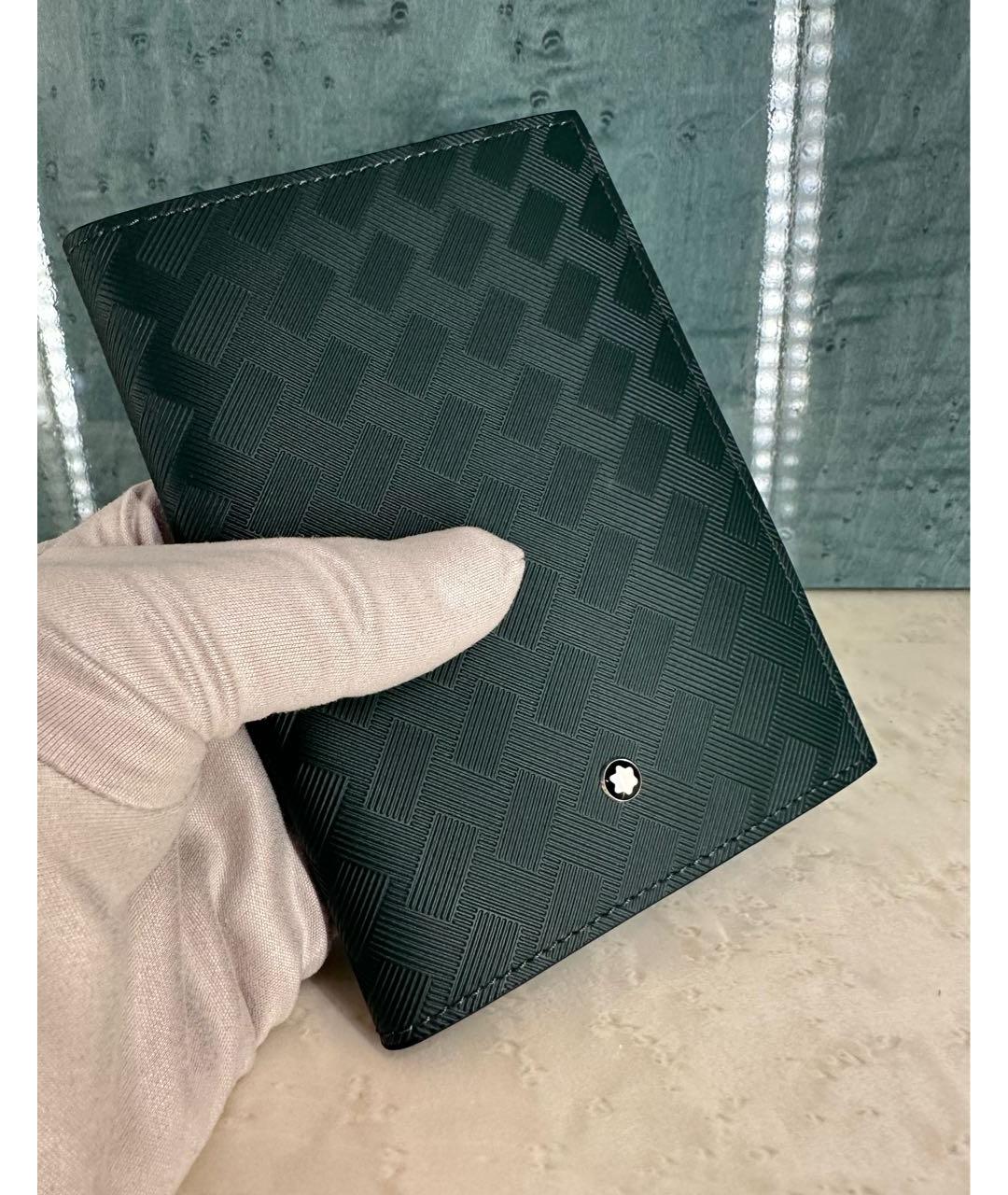 MONTBLANC Зеленый кожаный кардхолдер, фото 7