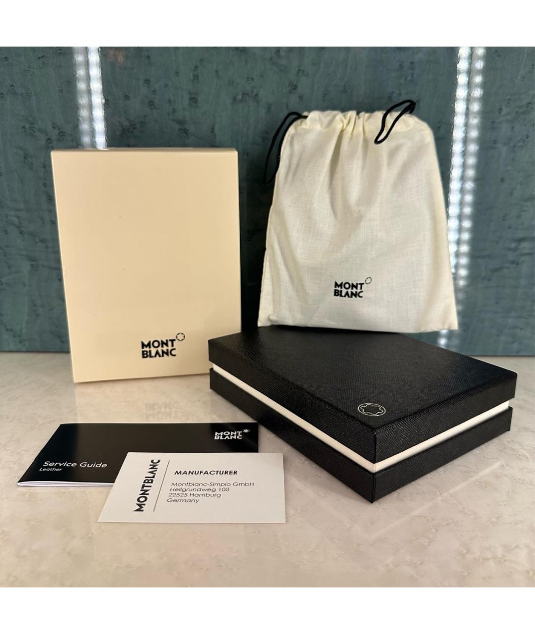 MONTBLANC Зеленый кожаный кардхолдер, фото 8