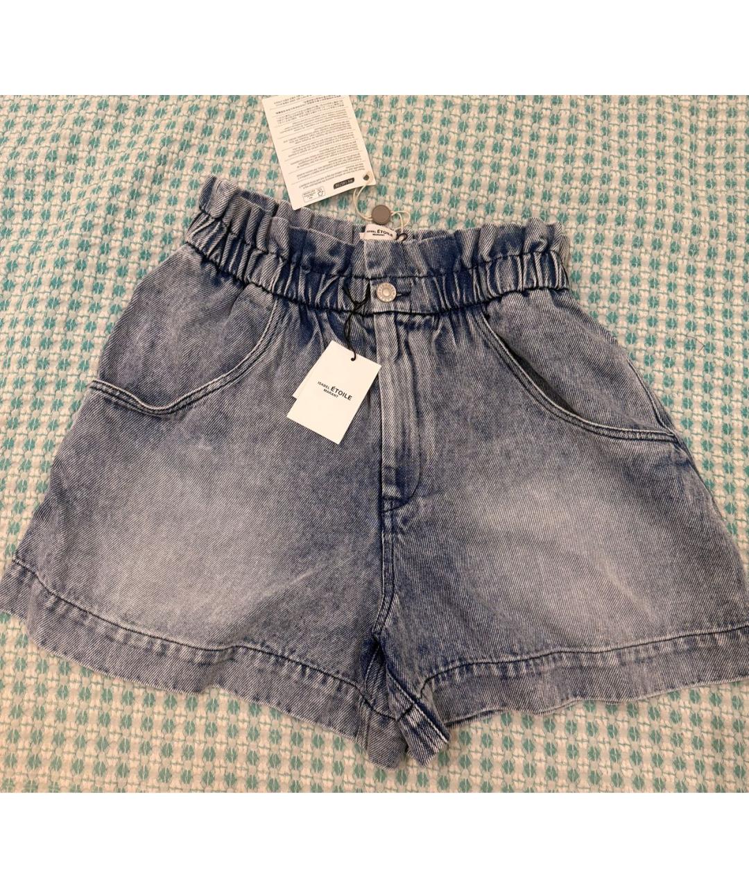 ISABEL MARANT ETOILE Голубые вискозные шорты, фото 2