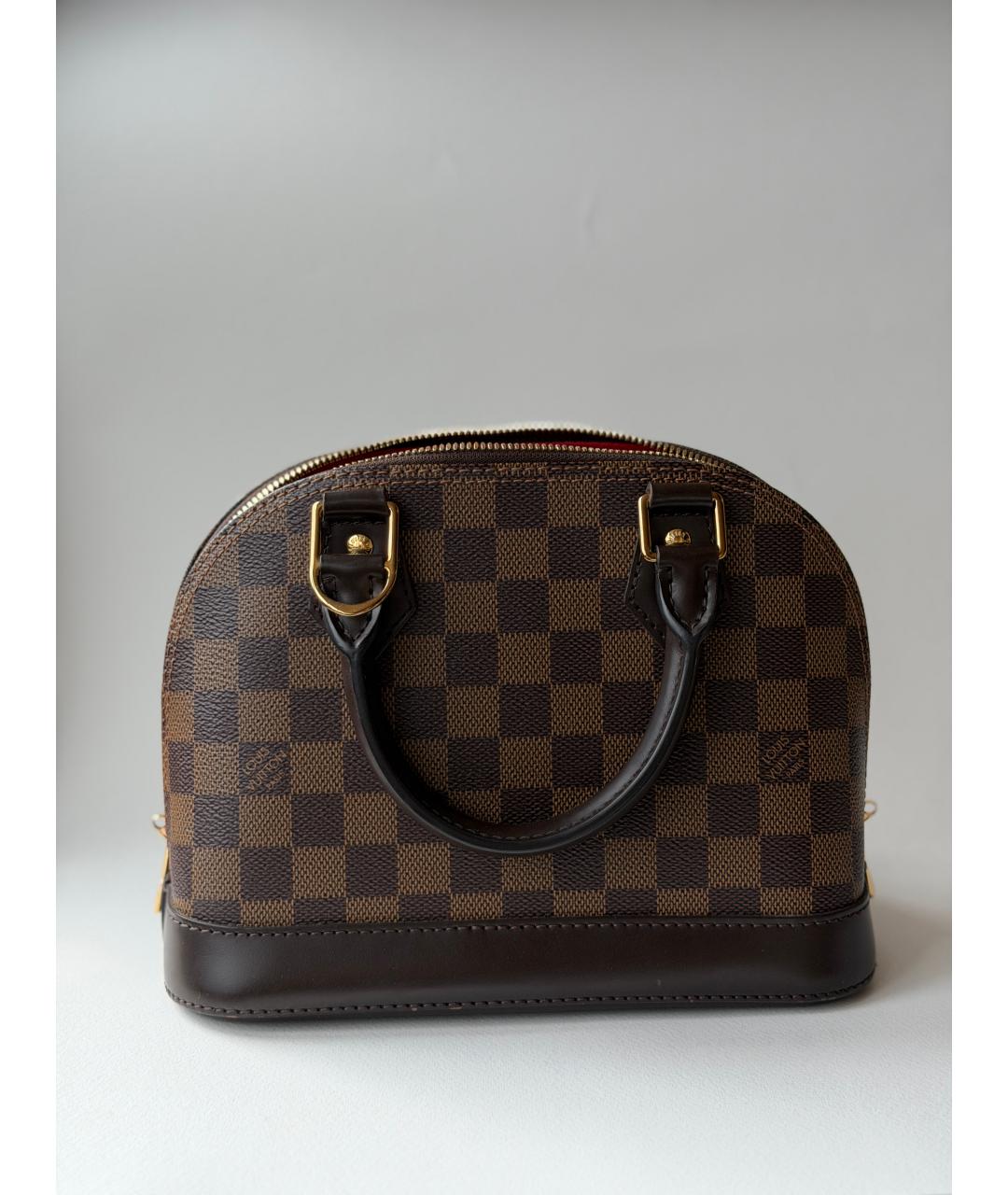 LOUIS VUITTON Коричневая сумка с короткими ручками, фото 3