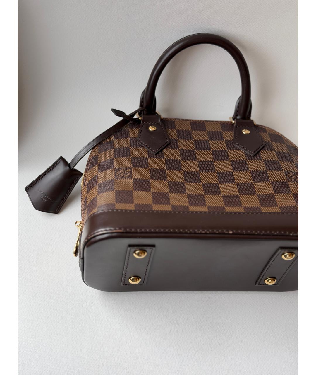 LOUIS VUITTON Коричневая сумка с короткими ручками, фото 7