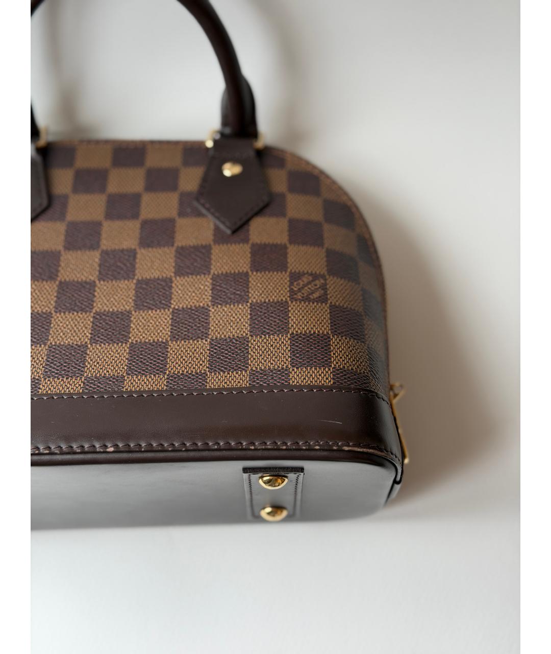 LOUIS VUITTON Коричневая сумка с короткими ручками, фото 8