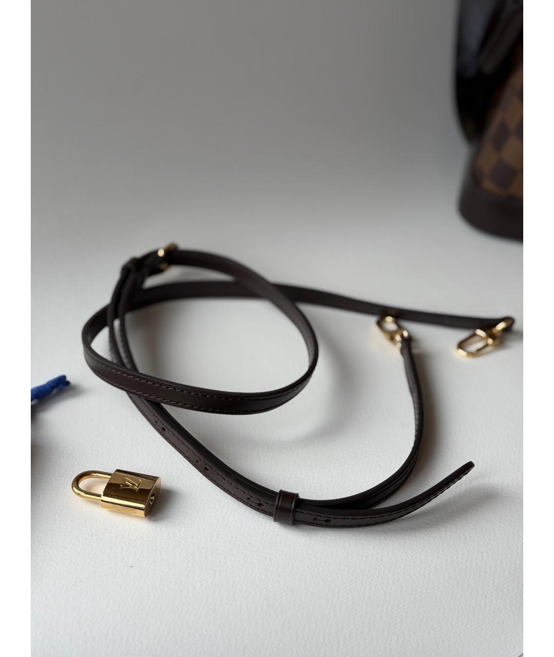 LOUIS VUITTON Коричневая сумка с короткими ручками, фото 9