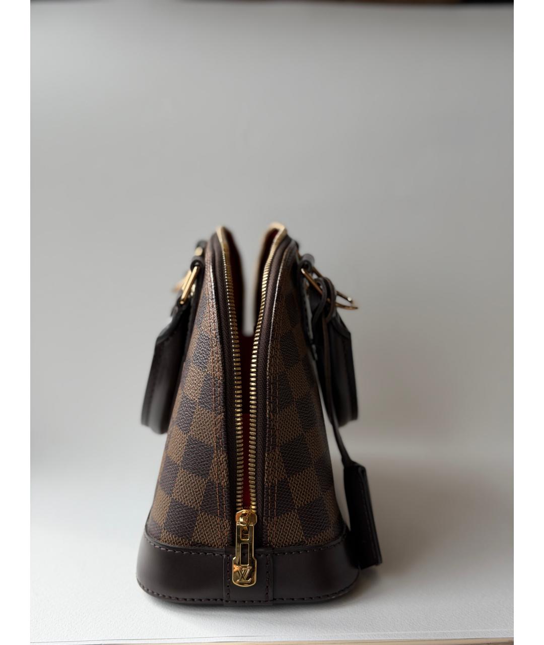 LOUIS VUITTON Коричневая сумка с короткими ручками, фото 2