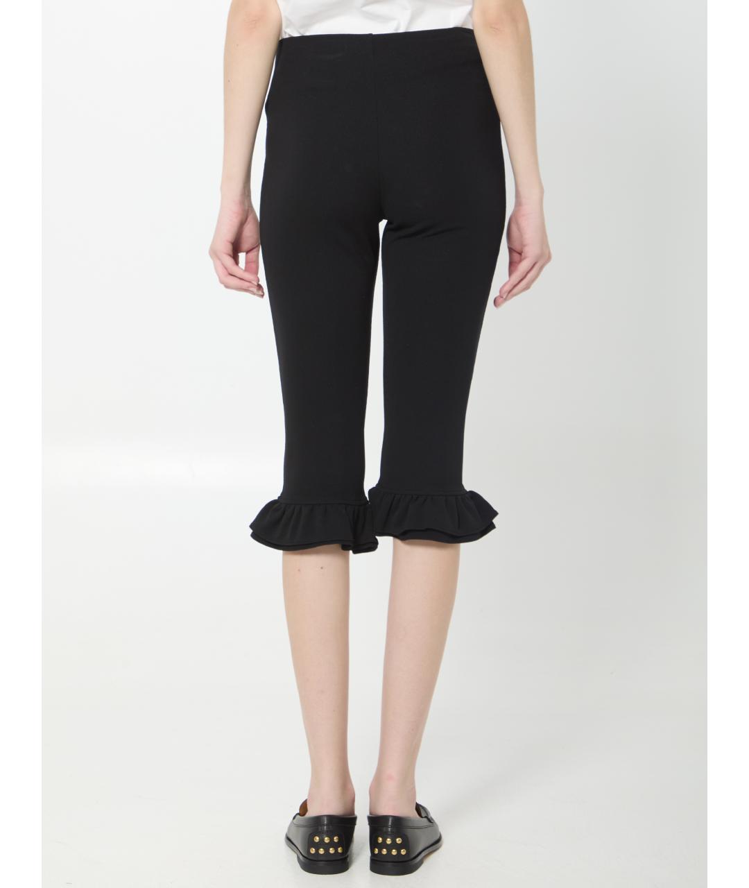 JACQUEMUS Черные вискозные капри, фото 4