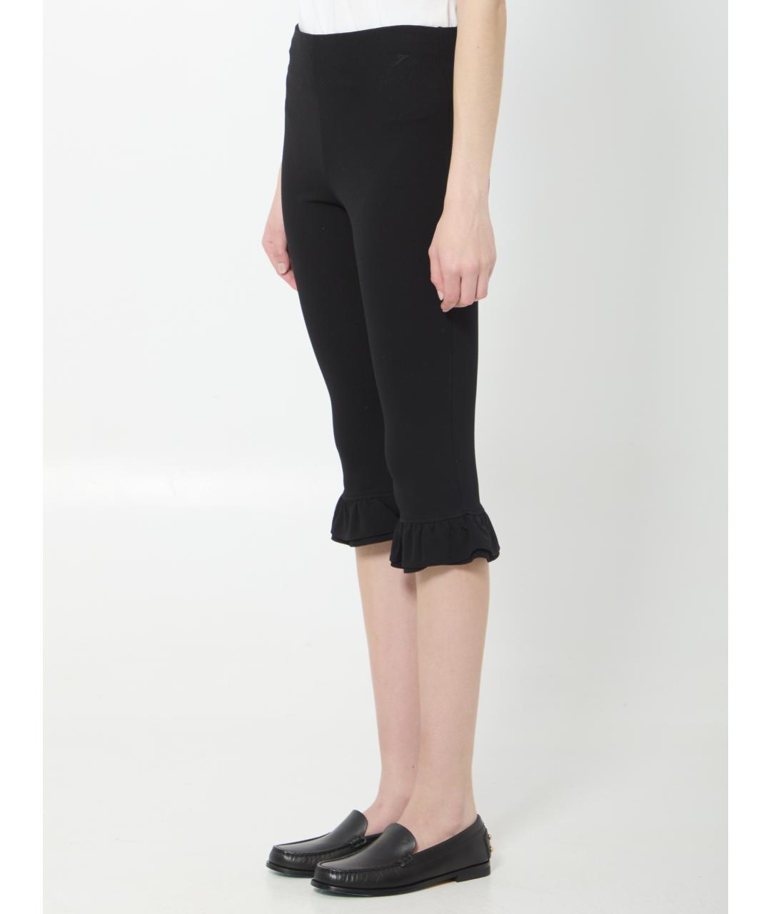 JACQUEMUS Черные вискозные капри, фото 2