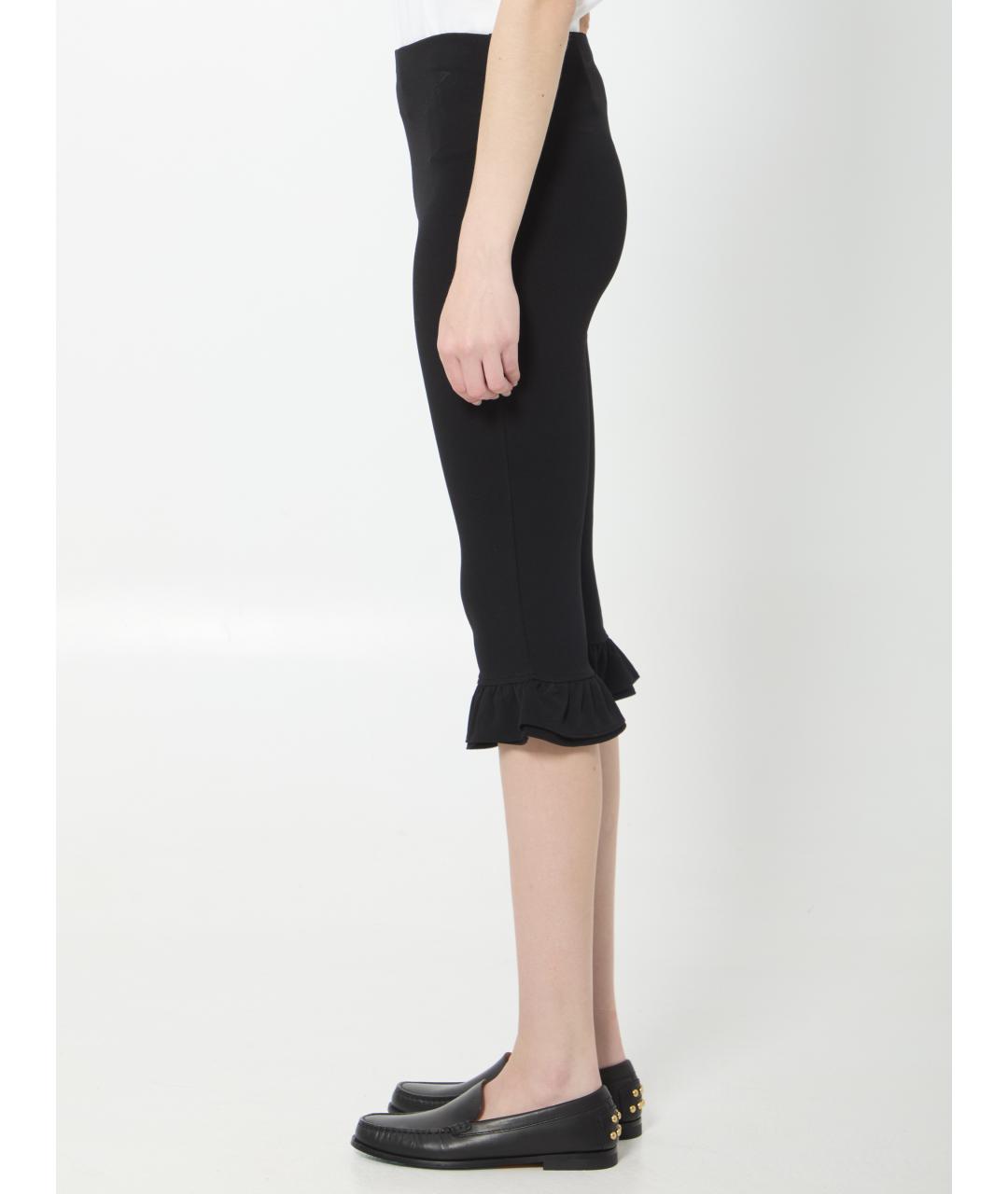 JACQUEMUS Черные вискозные капри, фото 3