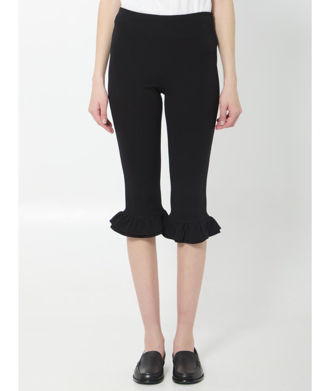 JACQUEMUS Черные вискозные капри, фото 5