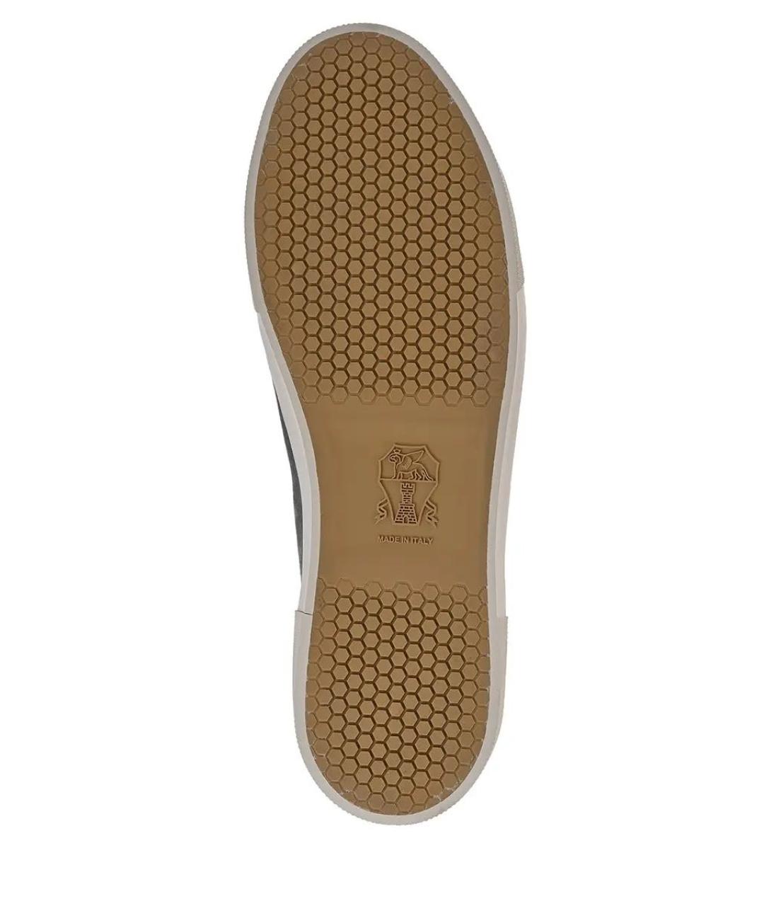 BRUNELLO CUCINELLI Серые замшевые низкие кроссовки / кеды, фото 6