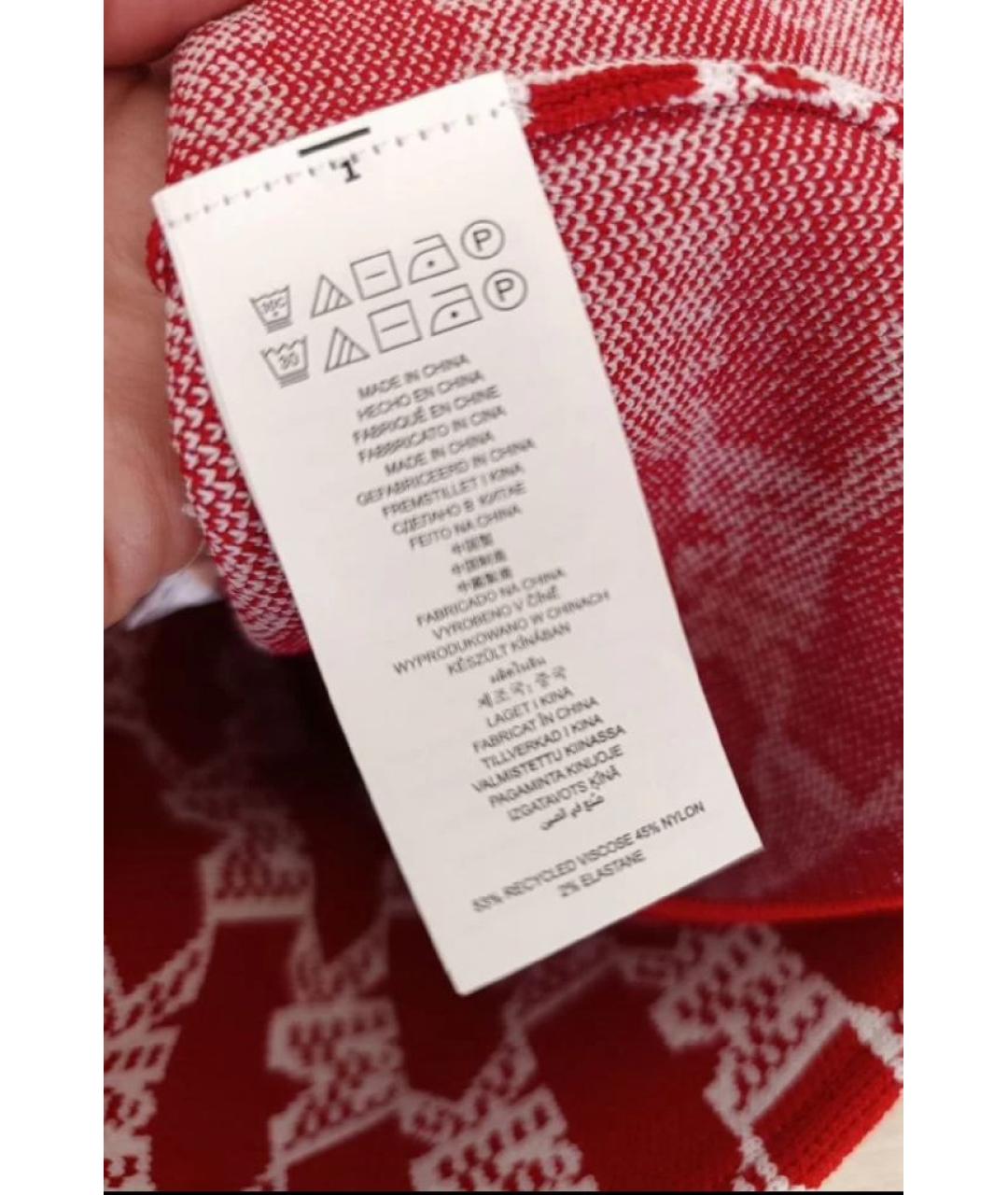 MICHAEL KORS Красное вискозное повседневное платье, фото 4