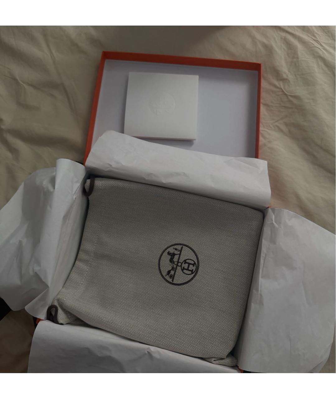 HERMES Коричневая кожаная сумка через плечо, фото 4