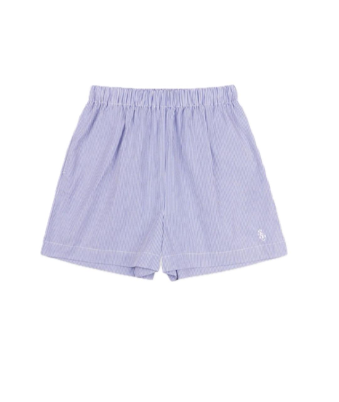 SPORTY AND RICH Голубые хлопковые шорты, фото 9