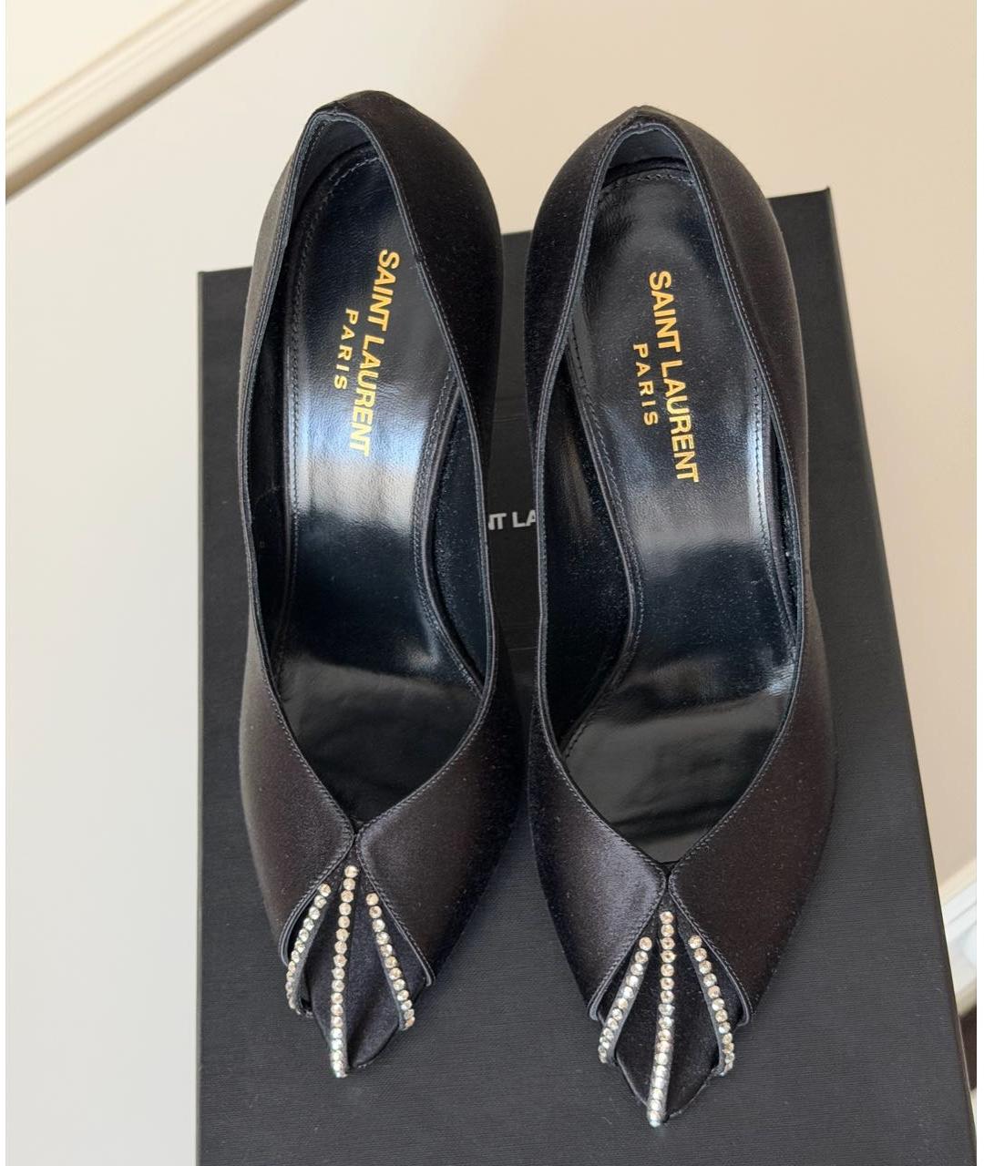 SAINT LAURENT Черные туфли, фото 2