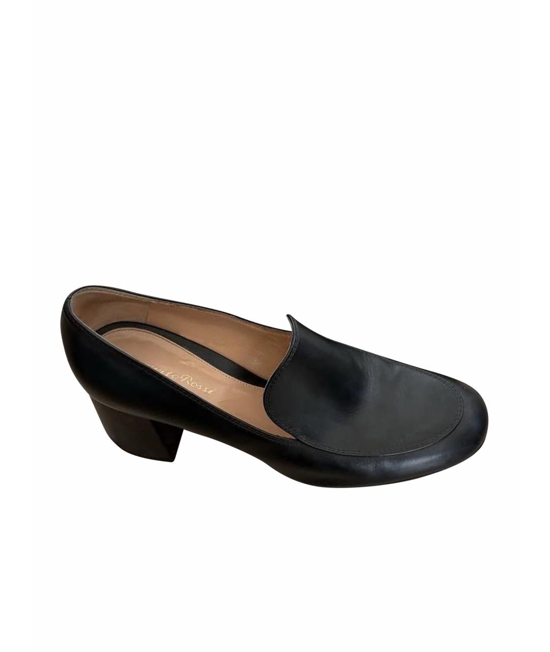 GIANVITO ROSSI Черные кожаные туфли, фото 1