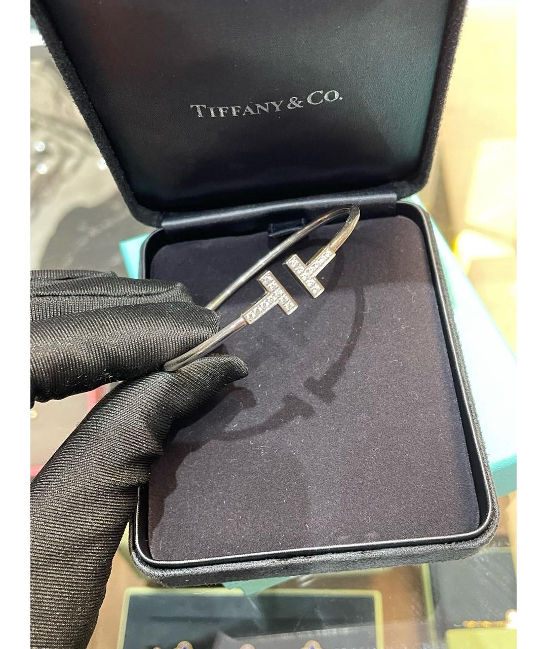 TIFFANY&CO Серебрянный браслет из белого золота, фото 2