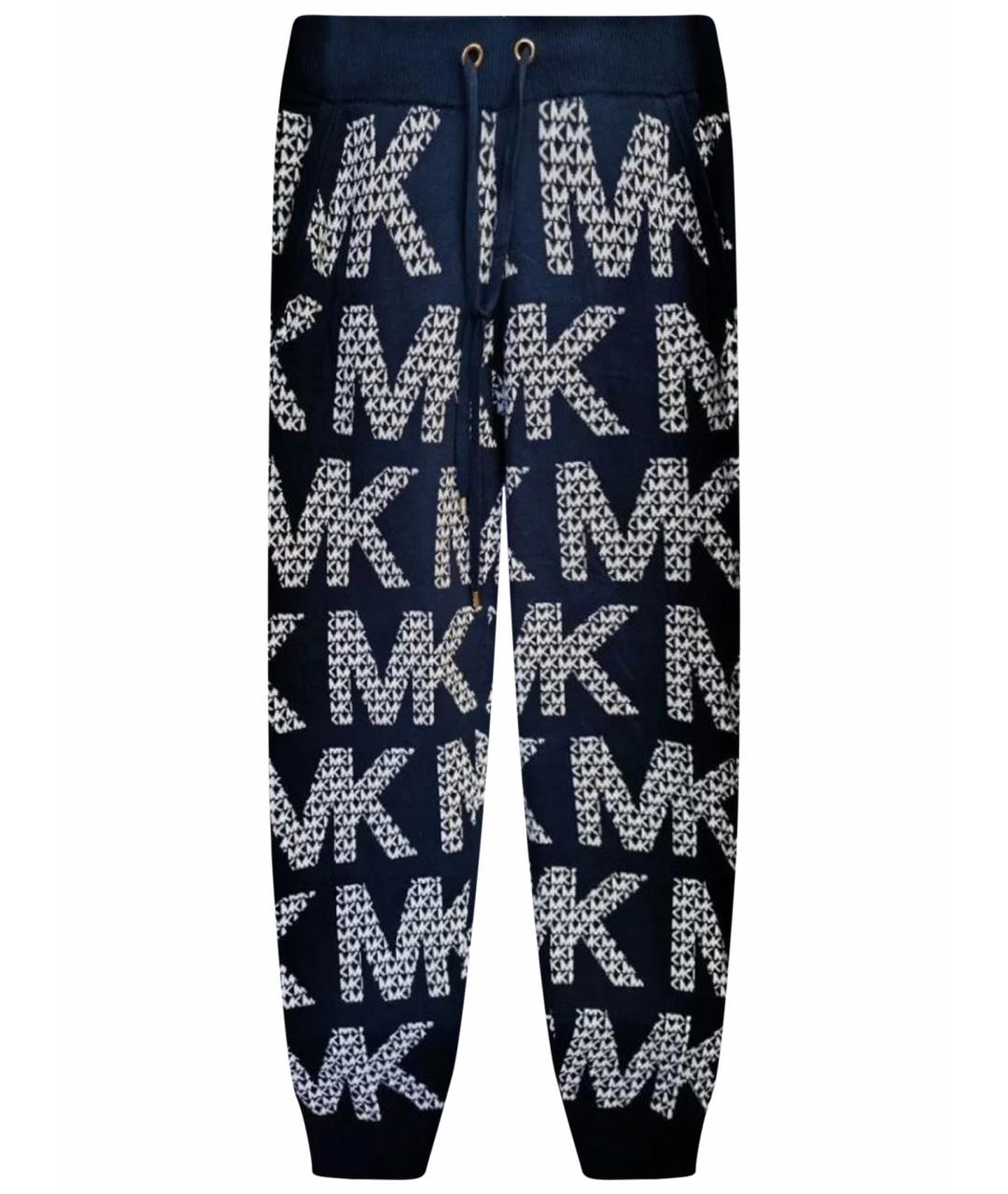 MICHAEL KORS Синие вискозные спортивные брюки и шорты, фото 1