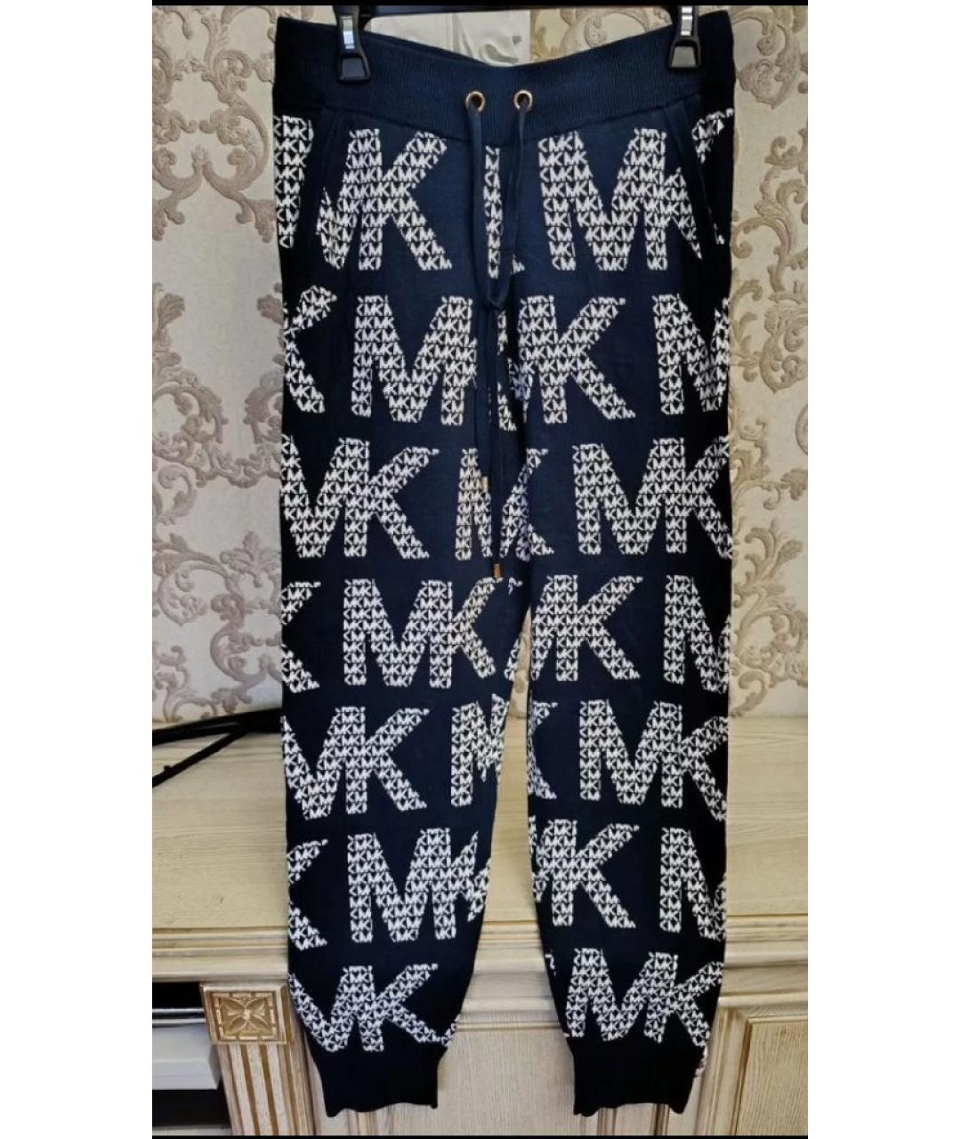 MICHAEL KORS Синие вискозные спортивные брюки и шорты, фото 5