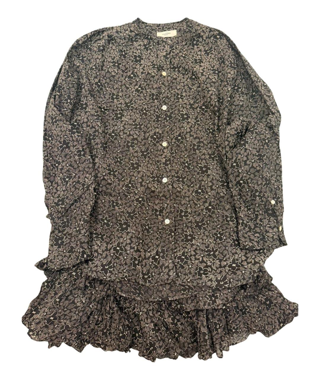 ISABEL MARANT ETOILE Коричневый хлопковый костюм с юбками, фото 1