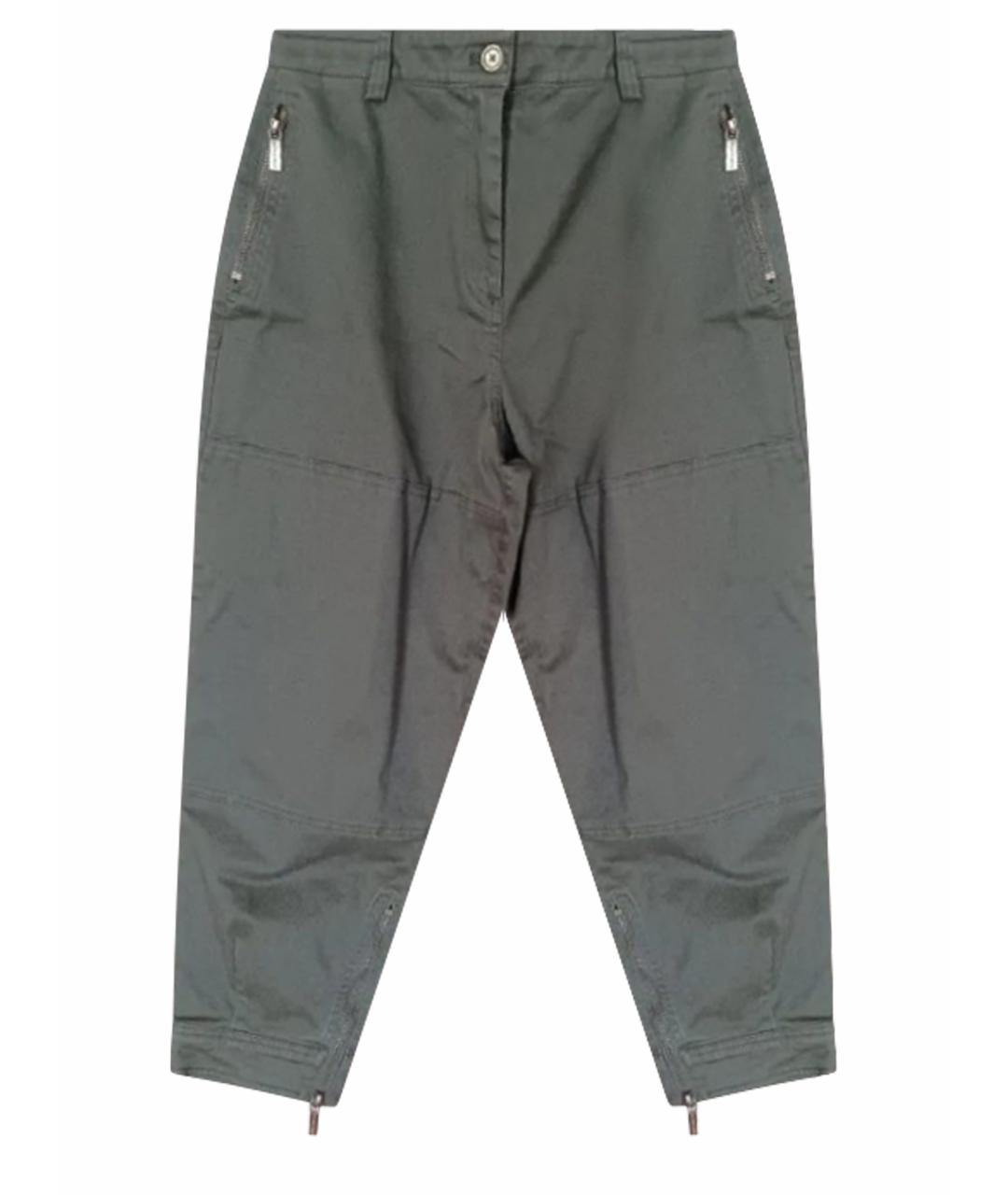 MICHAEL KORS Хаки хлопковые прямые брюки, фото 1