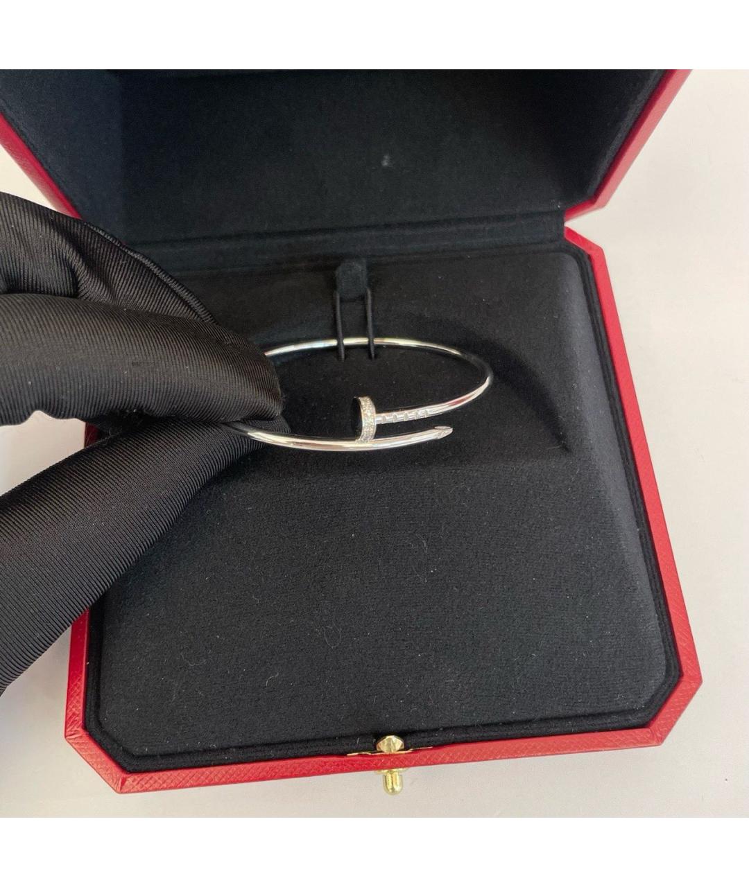 CARTIER Серебрянный браслет из белого золота, фото 3