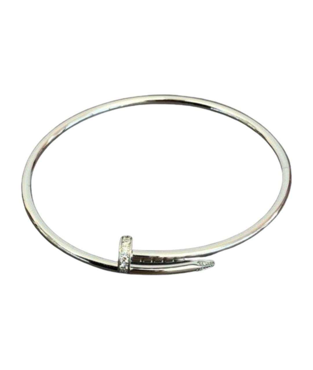 CARTIER Серебрянный браслет из белого золота, фото 1