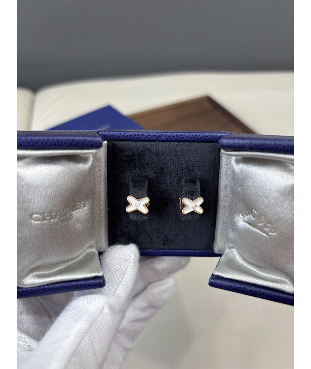CHAUMET Белые серьги из розового золота, фото 7