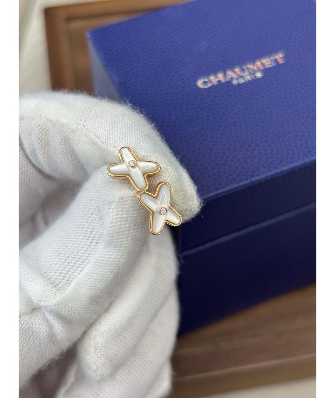 CHAUMET Белые серьги из розового золота, фото 5