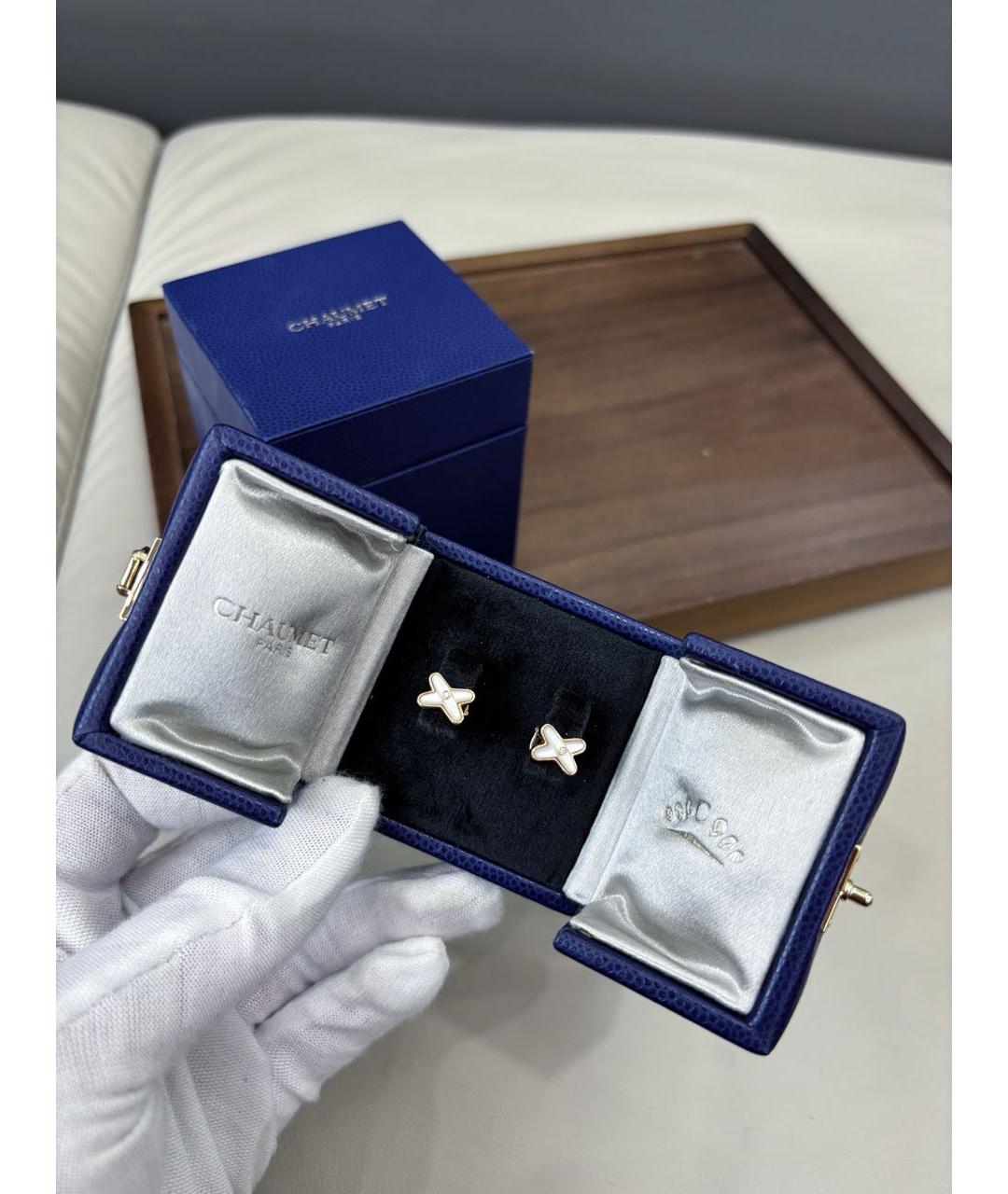 CHAUMET Белые серьги из розового золота, фото 3